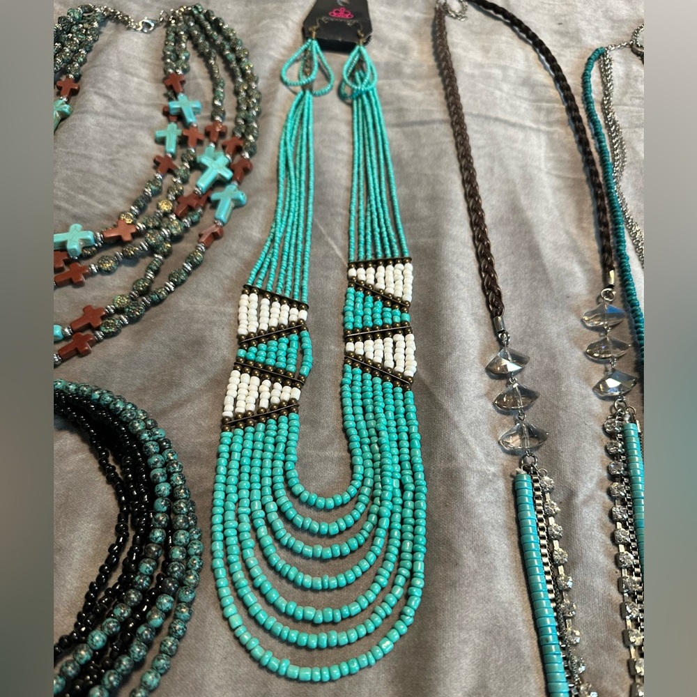 Turquoise Necklace & Earrings set